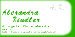 alexandra kindler business card